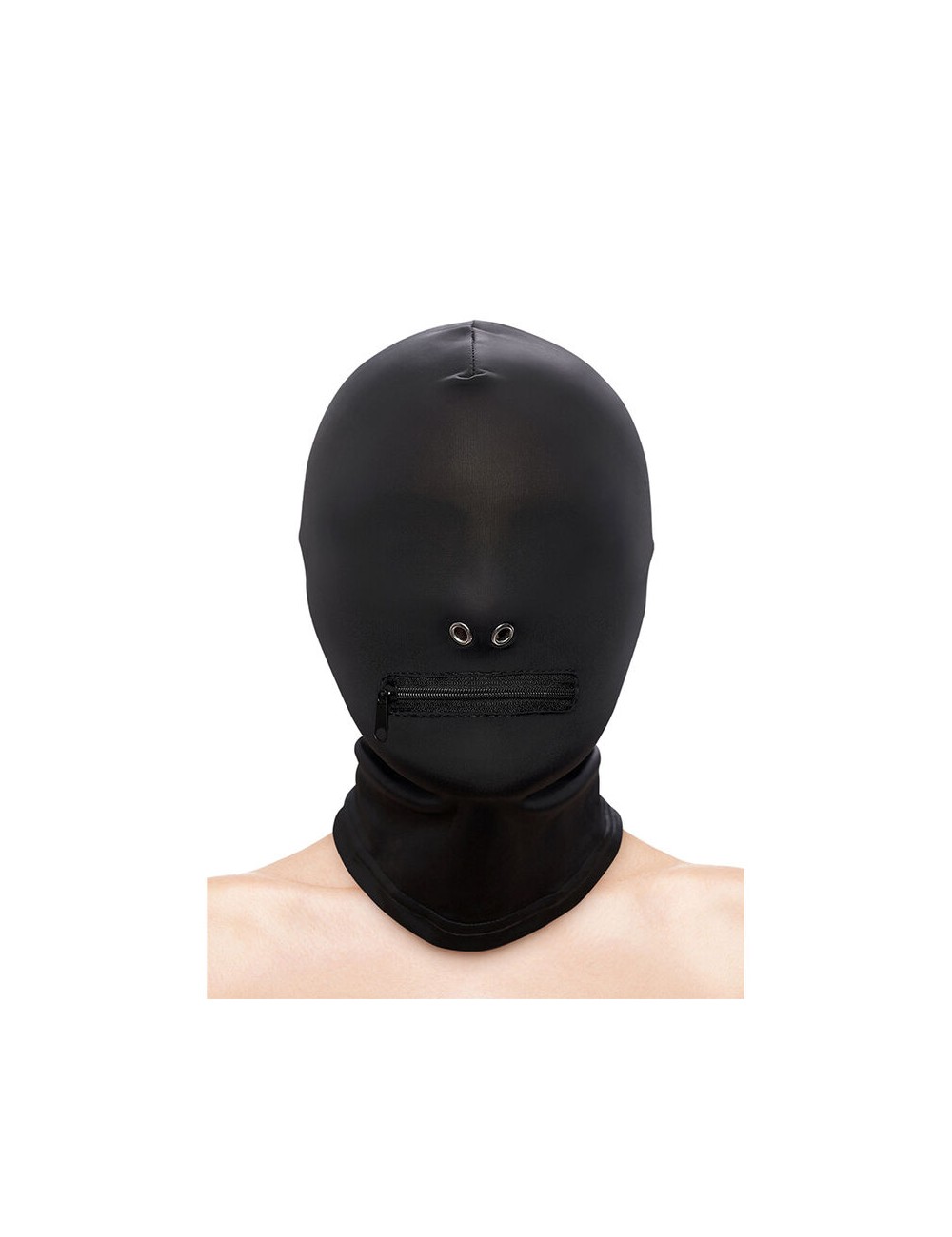 NS NOVELTIES - FETISH & FASHION PASAMONTAÑAS COMPLETO CON CREMALLERA NYLON NEGRO NS NOVELTIES - FETISH & FASHION PASAMONTAÑAS COMPLETO CON CREMALLERA NYLON NEGRO