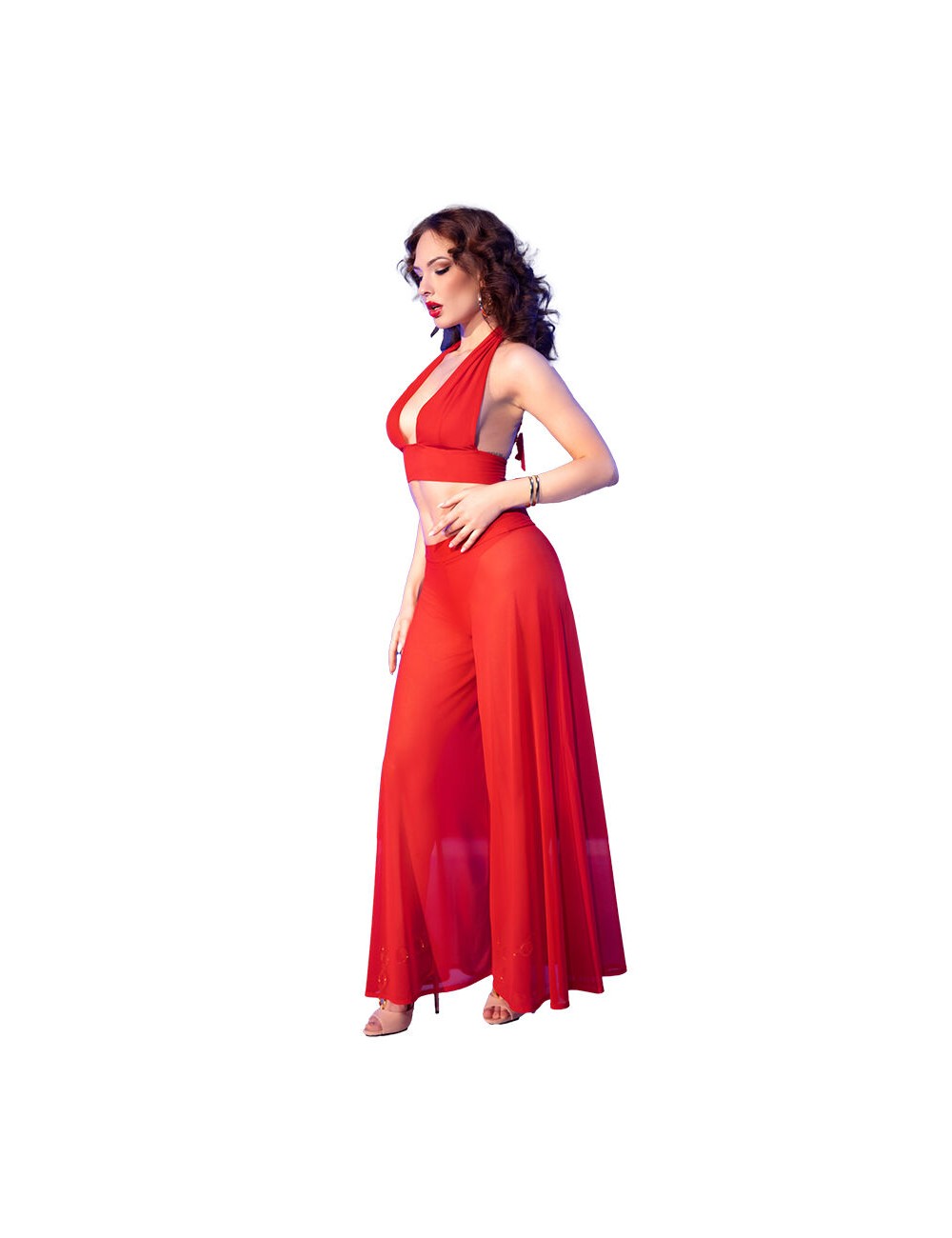 CHILIROSE - CR 4857 SET TOP Y PANTALONES ROJO TALLA XL CHILIROSE - CR 4857 SET TOP Y PANTALONES ROJO TALLA XL