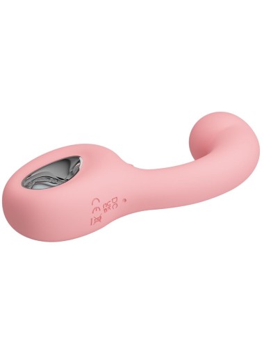 PRETTY LOVE - ERYNNYES VIBRADOR PUNTO G + ESTIMULADOR CLÍTORIS 10 VIBRACIONES ROSA