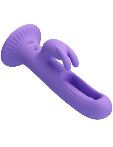 PRETTY LOVE - KILLMOULIS VIBRADOR RABBIT 12 MODOS DE VIBRACIÓN MORADO