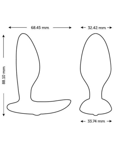 WE-VIBE - DITTO+ PLUG ANAL VIBRADOR NEGRO