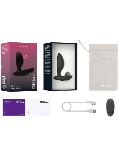 WE-VIBE - DITTO+ PLUG ANAL VIBRADOR NEGRO