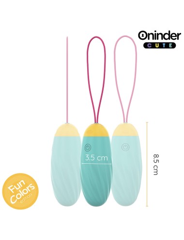 ONINDER CUTE - LOVE PLEASURE HUEVO VIBRO-GEMAS ROTADORAS SILICONA - APP MUNDIAL GRATUITA