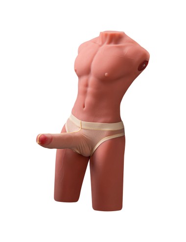 XISE - JASON HALF BODY TORSO REALÍSTICO MASCULINO CON THRUSTING Y VIBRACIÓN 55 CM