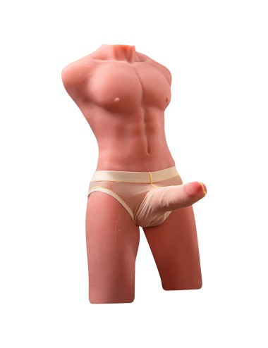 XISE - JASON HALF BODY TORSO REALÍSTICO MASCULINO CON THRUSTING Y VIBRACIÓN 55 CM