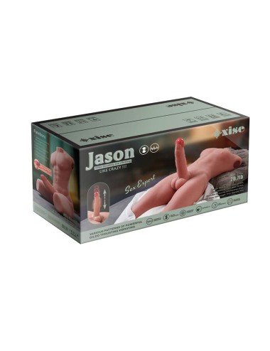 XISE - JASON HALF BODY TORSO REALÍSTICO MASCULINO CON THRUSTING Y VIBRACIÓN 55 CM