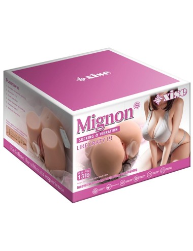XISE - MIGNON SUCKING MASTURBADOR VAGINA REALÍSTICO CON VIBRACIÓN Y ONDAS ESTIMULADORAS Y CONTROL REMOTO 6 KG