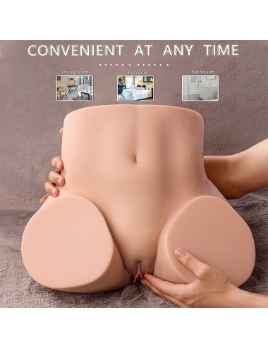 XISE - ETHEL THRUSTING MASTURBADOR VAGINA REALÍSTICO CON VIBRACIÓN MULTIPOSICIÓN