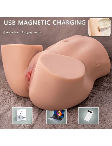 XISE - ETHEL THRUSTING MASTURBADOR VAGINA REALÍSTICO CON VIBRACIÓN MULTIPOSICIÓN