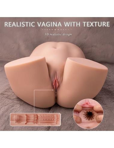 XISE - ETHEL THRUSTING MASTURBADOR VAGINA REALÍSTICO CON VIBRACIÓN MULTIPOSICIÓN