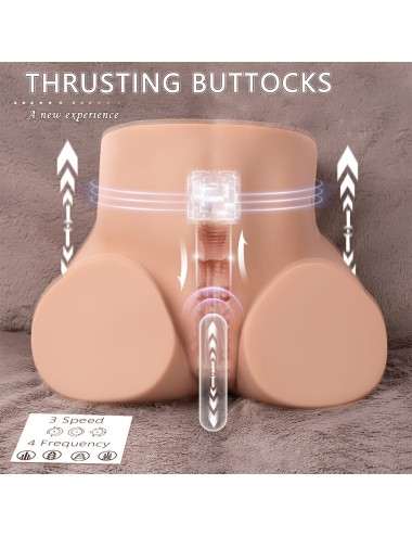 XISE - ETHEL THRUSTING MASTURBADOR VAGINA REALÍSTICO CON VIBRACIÓN MULTIPOSICIÓN