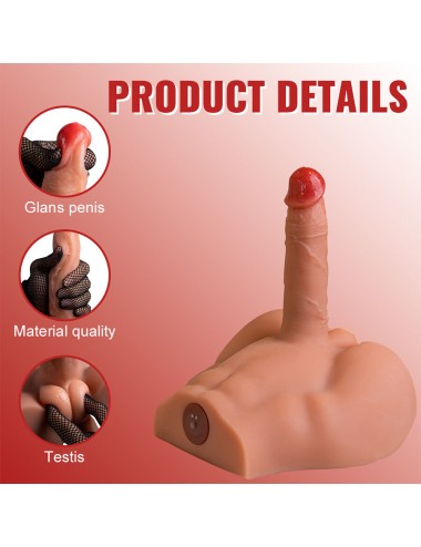 XISE - PEEL DILDO ASS MASTURBADOR DILDO REALÍSTICO POSICIÓN FRONTAL CON THRUSTING 17,5 CM