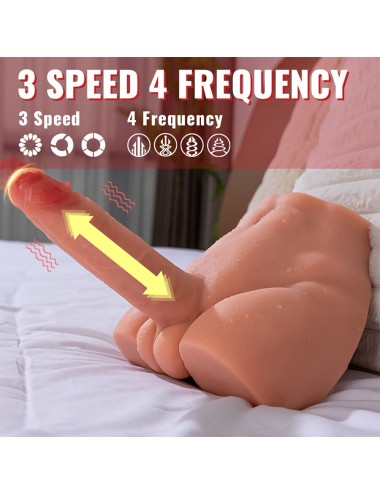 XISE - PEEL DILDO ASS MASTURBADOR DILDO REALÍSTICO POSICIÓN FRONTAL CON THRUSTING 17,5 CM