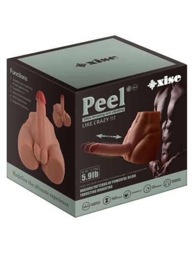 XISE - PEEL DILDO ASS MASTURBADOR DILDO REALÍSTICO POSICIÓN FRONTAL CON THRUSTING 17,5 CM