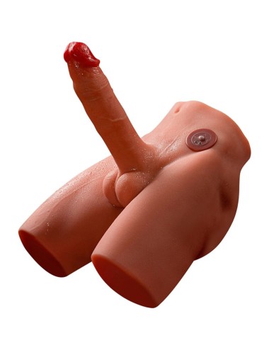 XISE - JASON MASTURBADOR DILDO REALÍSTICO CON THRUSTING Y VIBRACIÓN 17 CM