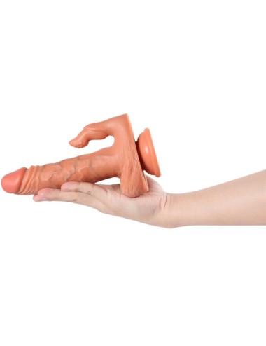 SHEQU - JULIAN DILDO Y ESTIMULADOR DE CLÍTORIS CON VIBRACIÓN Y CONTROL REMOTO 16 CM