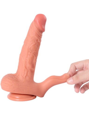 SHEQU - HAYDEN DILDO Y ESTIMULADOR DE CLÍTORIS CON VIBRACIÓN Y CONTROL REMOTO 16 CM