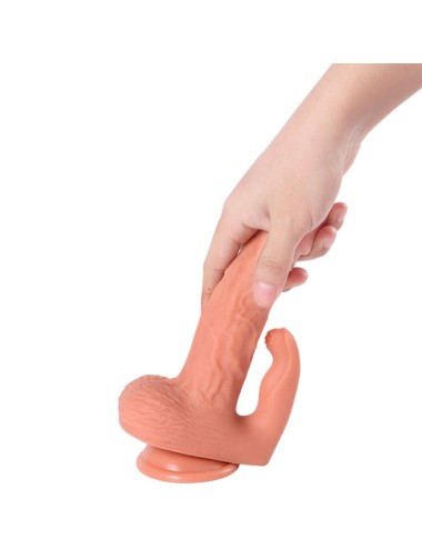 SHEQU - HAYDEN DILDO Y ESTIMULADOR DE CLÍTORIS CON VIBRACIÓN Y CONTROL REMOTO 16 CM