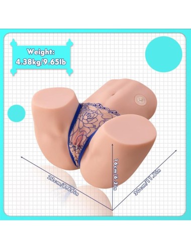 XISE - MAYA SUCKING MASTURBADOR VAGINA Y ANO REALÍSTICO CON VIBRACIÓN Y ONDAS ESTIMULADORAS 4.5 KG