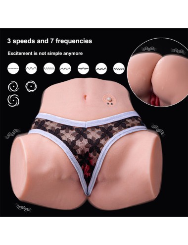 XISE - TRACY VIBRATING MASTURBADOR VAGINA Y ANO REALÍSTICO MULTIPOSICIÓN CON VIBRACIÓN