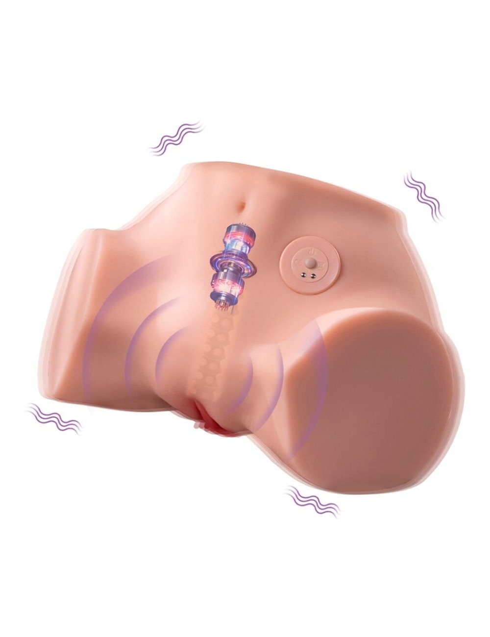 XISE - FENNIE SHAKING MASTURBADOR VAGINA Y ANO REALÍSTICO MULTIPOSICIÓN CON VIBRACIÓN