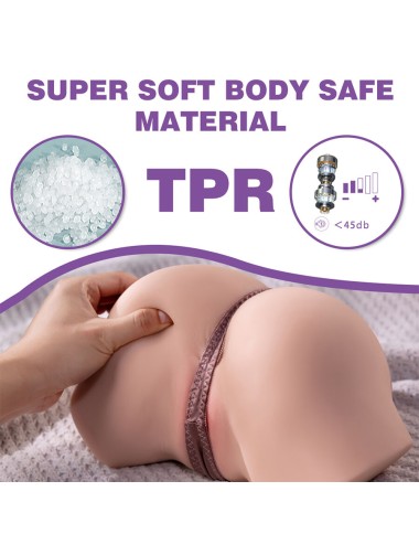 XISE - FENNIE SHAKING MASTURBADOR VAGINA Y ANO REALÍSTICO MULTIPOSICIÓN CON VIBRACIÓN