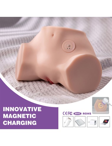 XISE - FENNIE SHAKING MASTURBADOR VAGINA Y ANO REALÍSTICO MULTIPOSICIÓN CON VIBRACIÓN