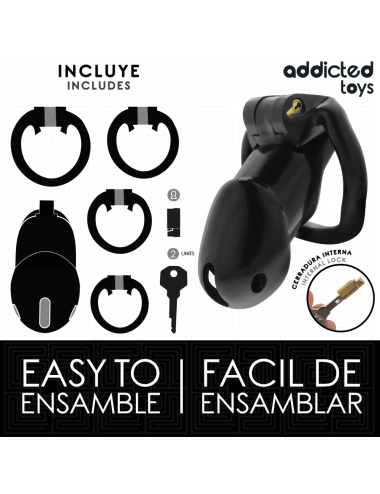 ADDICTED TOYS LOCKED - MINDNIGHT CELL JAULA PARA PENE TALLA L