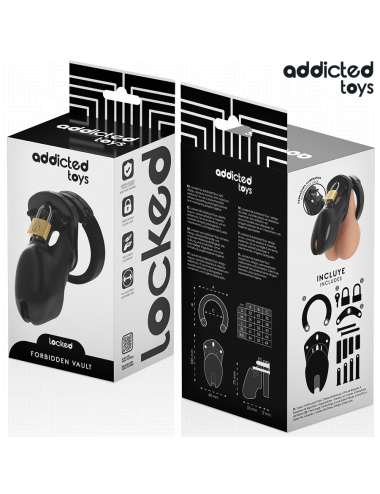 ADDICTED TOYS LOCKED - FORBIDDEN VAULT JAULA PARA PENE 10 CM