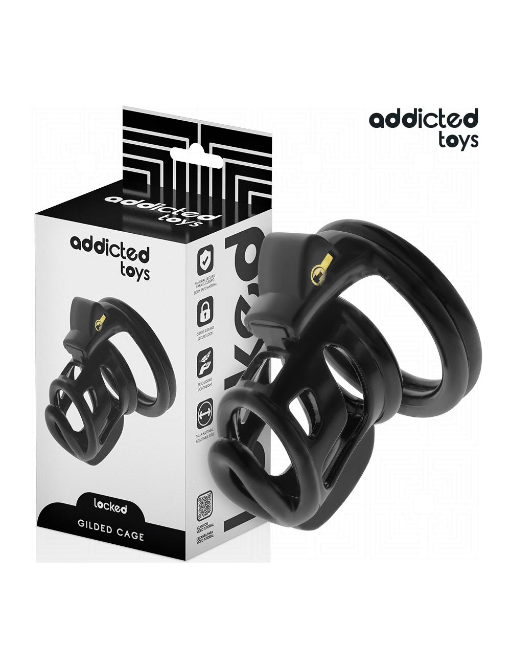 ADDICTED TOYS LOCKED - GILDEN CAGE JAULA PARA PENE DE SILICONA 8 ADDICTED TOYS LOCKED - GILDEN CAGE JAULA PARA PENE DE SILICONA 8
