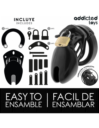 ADDICTED TOYS LOCKED - OBSIDIAN HOLD JAULA PARA PENE TALLA S