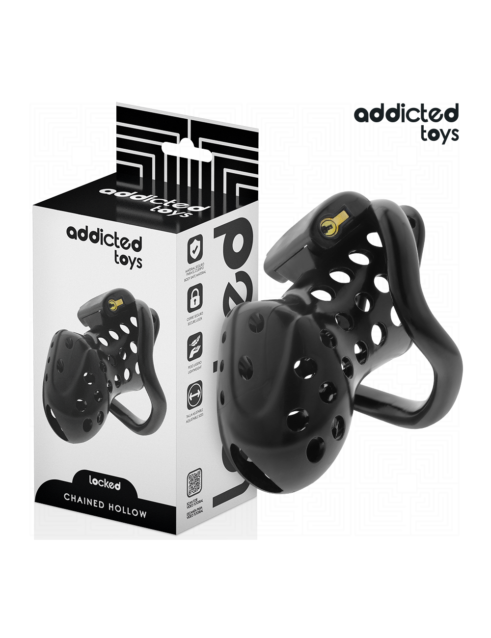 ADDICTED TOYS LOCKED - CHAINED HOLLOW JAULA PARA PENE 10