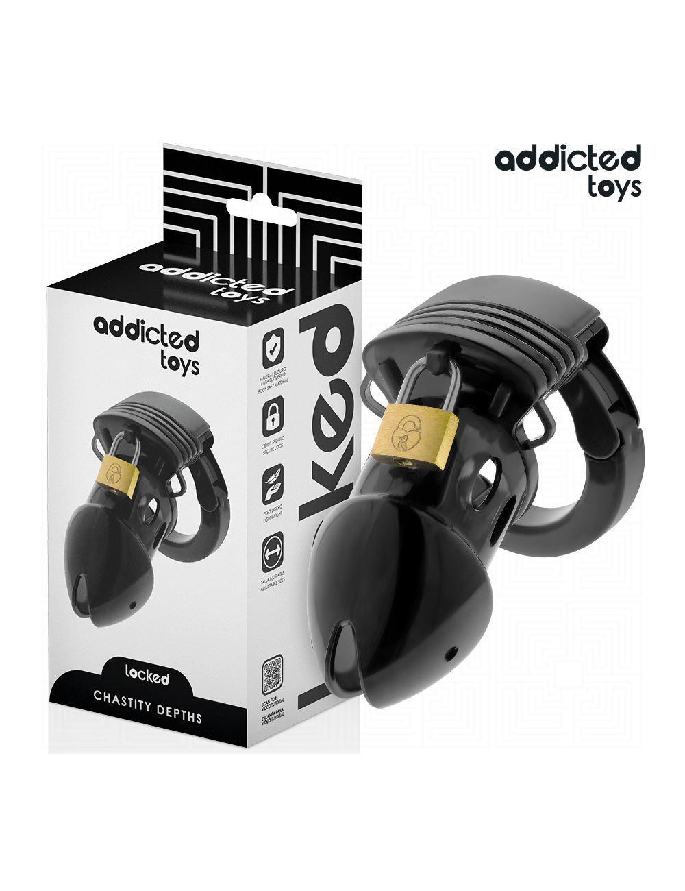 ADDICTED TOYS LOCKED - CHASTITY DEPTHS JAULA PARA PENE 7 ADDICTED TOYS LOCKED - CHASTITY DEPTHS JAULA PARA PENE 7