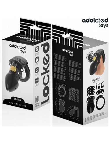 ADDICTED TOYS LOCKED - CHASTITY DEPTHS JAULA PARA PENE 7,5 CM