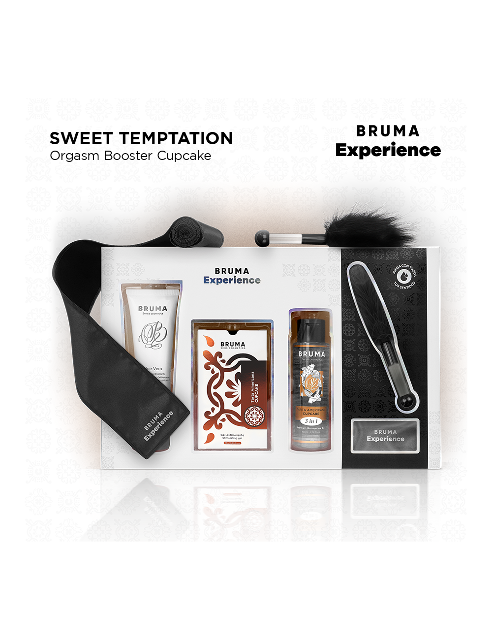 BRUMA XPERIENCE - KIT TENTACIÓN DULCE TARTA AMERICANA CON POTENCIADOR DE ORGASMOS BRUMA XPERIENCE - KIT TENTACIÓN DULCE TARTA AMERICANA CON POTENCIADOR DE ORGASMOS