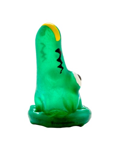 CONDOMERIE - PRESERVATIVO DECORATIVO PINTADO A MANO COCODRILO MODELO 1