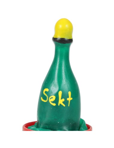 CONDOMERIE - PRESERVATIVO DECORATIVO PINTADO A MANO CHAMPÁN