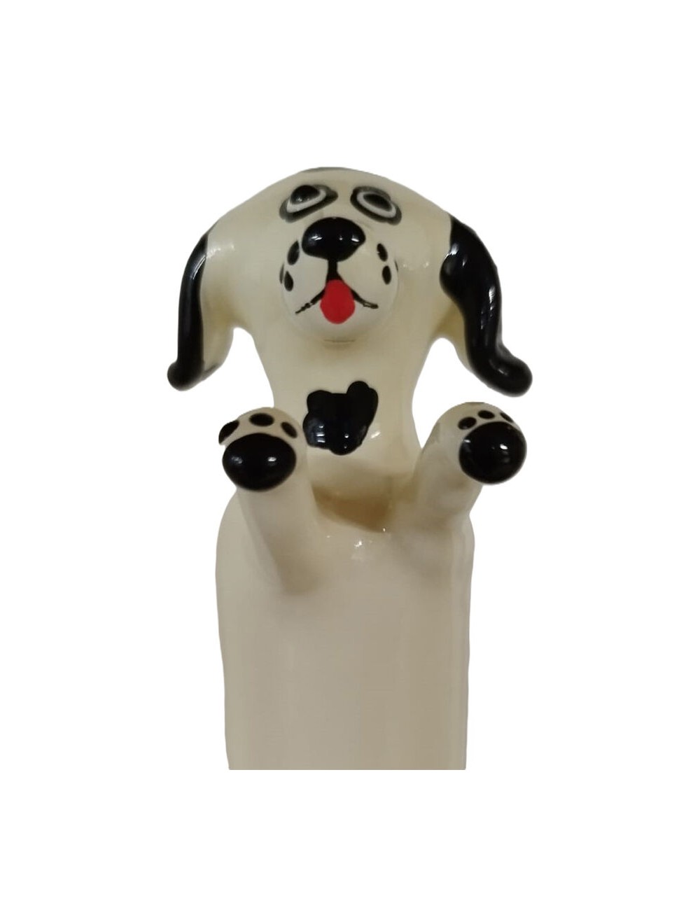 CONDOMERIE - PRESERVATIVO DECORATIVO PINTADO A MANO PERRO BLANCO FELIZ