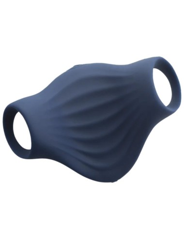 ROCKS- OFF - PALM MASTURBADOR VIBRADOR FLEXIBLE AZUL