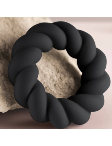 ROCKS- OFF - TWIST ANILLO MASTURBADOR SILICONA NEGRO