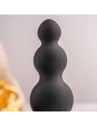 ROCKS- OFF - PETITE SENSATIONS BUBBLES PLUG ANAL VIBRADOR NEGRO