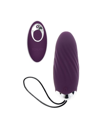 TOYJOY - HAPPINESS KNOCK KNOCK EGGSTAVAGANT VIBRADOR CON CONTROL REMOTO MORADO