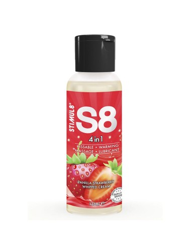 STIMUL8 - S8 4 EN 1 LUBRICANTE POSTRE FRESA 125 ML