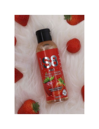STIMUL8 - S8 4 EN 1 LUBRICANTE POSTRE FRESA 125 ML