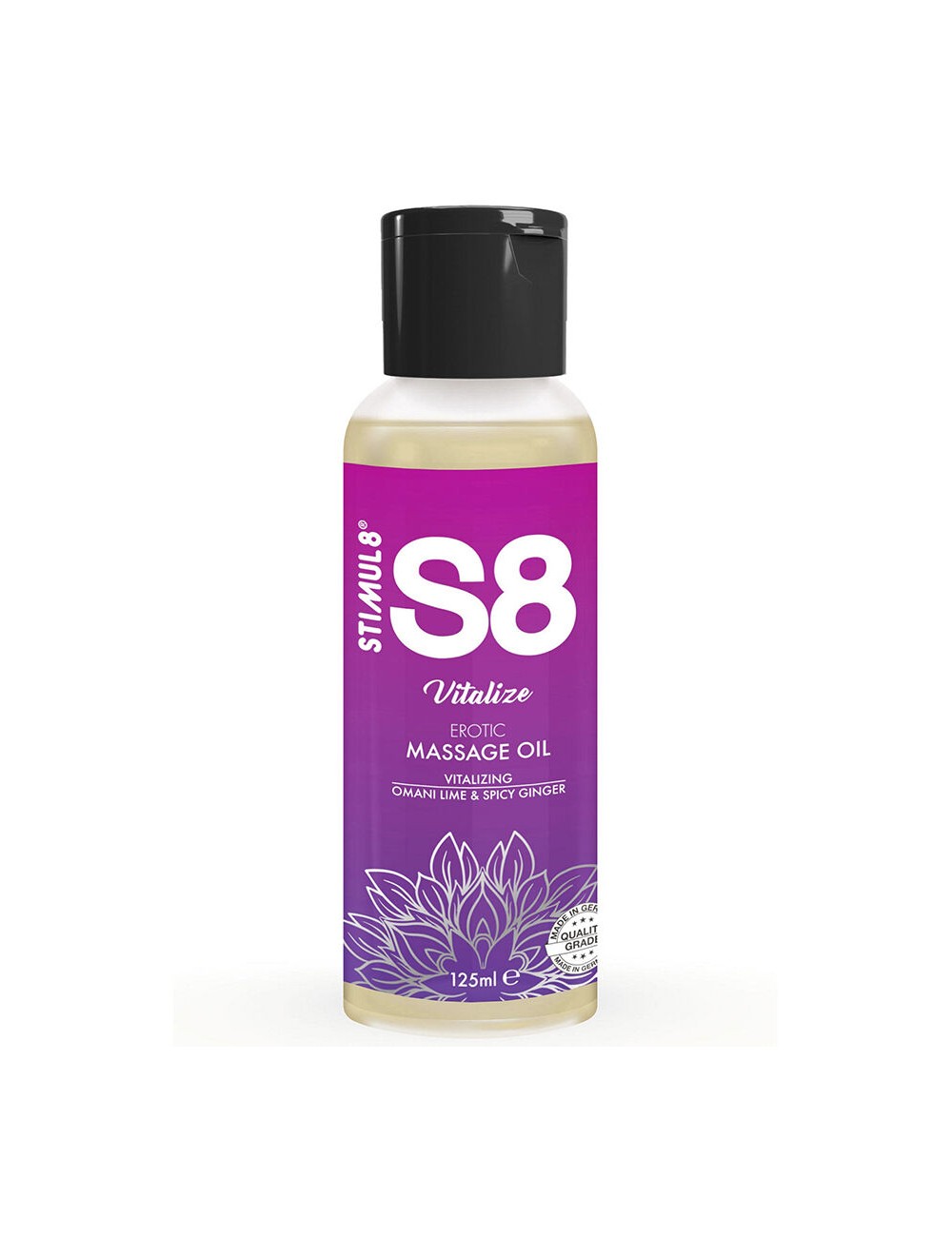 STIMUL8 - S8 VITALIZE ACEITE DE MASAJE LIMA 125 ML STIMUL8 - S8 VITALIZE ACEITE DE MASAJE LIMA 125 ML
