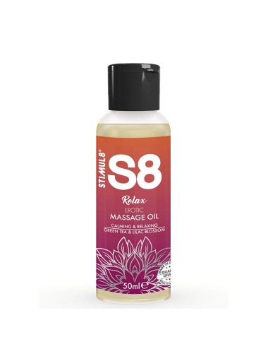 STIMUL8 - S8 RELAX ACEITE DE MASAJE ERÓTICO TÉ VERDE 50 ML