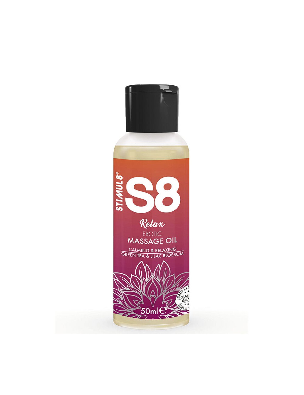 STIMUL8 - S8 RELAX ACEITE DE MASAJE ERÓTICO TÉ VERDE 50 ML STIMUL8 - S8 RELAX ACEITE DE MASAJE ERÓTICO TÉ VERDE 50 ML
