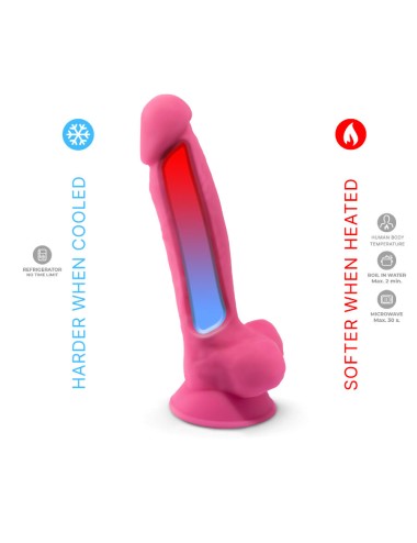 SILEXD - PENE REALÍSTICO MODELO 7 ROSA BRILLO EN LA OSCURIDAD