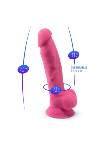 SILEXD - PENE REALÍSTICO MODELO 7 ROSA BRILLO EN LA OSCURIDAD