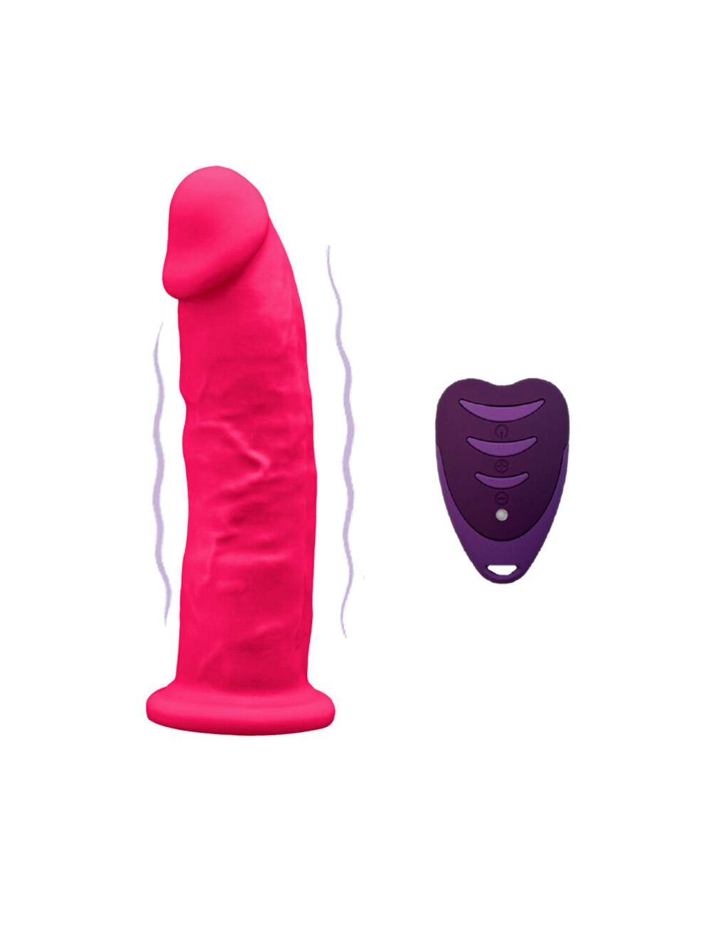 SILEXD - PENE REALÍSTICO MODELO 2 ROSA + CONTROL REMOTO LRS 17 CM